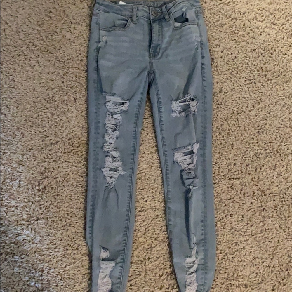 American Eagle ripped jeans